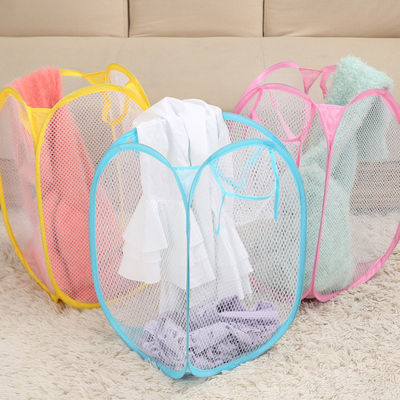 De bulk Opvouwbare Plastic Wasmand Mesh Laundry Bag van pp