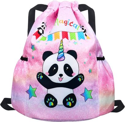 Het gymnastiekstrand zwemt Reis Panda Mini Bag Backpack voor Jonge geitjes met 2 de Houder van de Waterfles