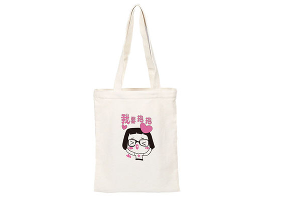 Kwaliteit  Custom Printed Cute Canvas Tote Bags Shopper Silk Screen Printed fabriek