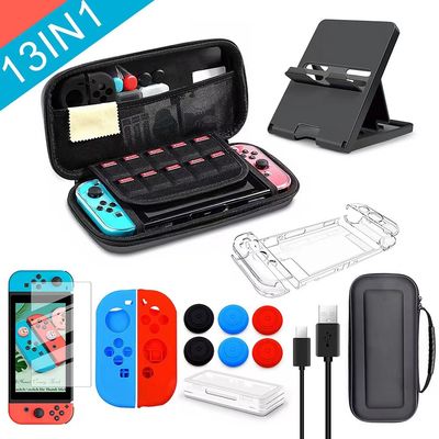 12 in 1 het Dragen Geval voor Nintendo-Schakelaar met 20 Spelenpatronen Beschermende Harde Shell Travel Carrying Case Pouch