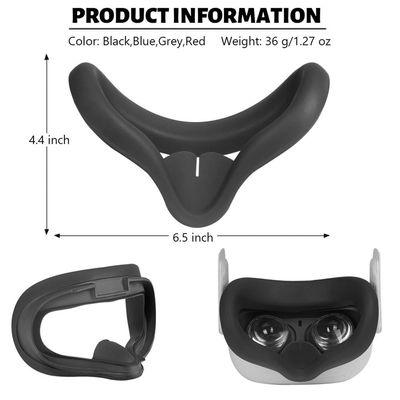 De in het groot Duurzame Comfortabele Blinddoek van de Siliconedekking voor Oculus-Zoektocht 2 de dekking en het oog van het siliconesilicone maskeert VR-toebehoren