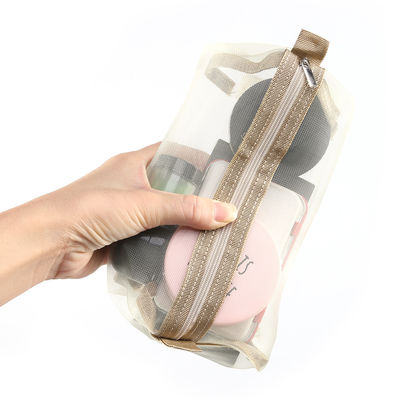 Goedkoopste 4PCS in 1 Kosmetische Zak voor van de de Zakkabel van Mesh Separable Cosmetics Pouch Ladies van de Vrouwenritssluiting Vouwbare Nylon de Make-upzak