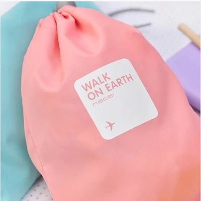 het promotie de stoffenpolyester van de eco vriendschappelijke schoonheid waterdichte drawstring doet de zak van het Douanestoflaken voor doekgift in zakken