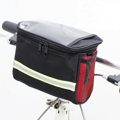 Van de OrganisatorPouch MTB van Front Handlebar Bag Bike Frame Pannier Waterdichte de Telefoonzakken Multifunctionele Draagbare Schouderzak