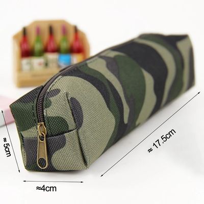 De fabriek paste van het het Gevalcanvas van het Camouflagepotlood van de het Potloodzak van de de Schoollevering van de de Kantoorbehoeftendoos van het de Tekeningspakket de Kosmetische Zak aan