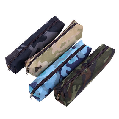 De fabriek paste van het het Gevalcanvas van het Camouflagepotlood van de het Potloodzak van de de Schoollevering van de de Kantoorbehoeftendoos van het de Tekeningspakket de Kosmetische Zak aan