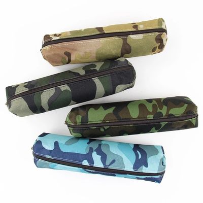 De fabriek paste van het het Gevalcanvas van het Camouflagepotlood van de het Potloodzak van de de Schoollevering van de de Kantoorbehoeftendoos van het de Tekeningspakket de Kosmetische Zak aan