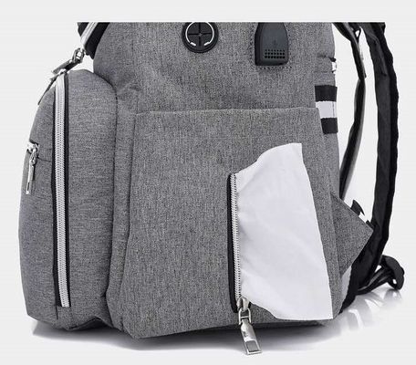 2 In1-van de de Luierrugzak van de Zuigelingsbaby de Lader van Mami Mummy Bag With USB