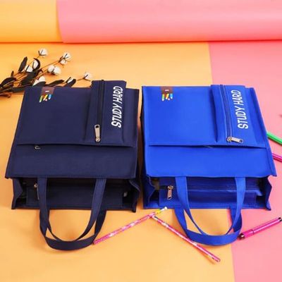 Van het de Zakkena4 Canvas van de Studenten van de fabrieksprijs van de Handtaspencilbag de Waterdichte van de de Capaciteitsschooltas Grote Levering Van een privé-leraar van de het Bureauschool
