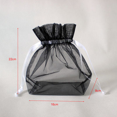 Vouwbaar Mesh Nylon Drawstring Bags Portable Klein voor Gift