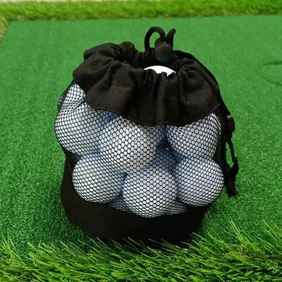 Van de Zakmesh pocket net pouch for van Drawstring van polyestersporten van het de Opslaggolf het Tennisbal