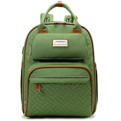 Waterdichte Natte Douane Logo Mommy Baby Diaper Bag met Veranderend Bed
