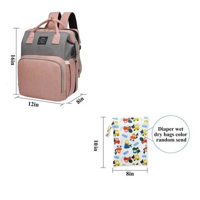 Mode Moedertasje Baby luiertas met matras voor makkelijk uitgaan Waterdicht stof babyfles isolatielaag