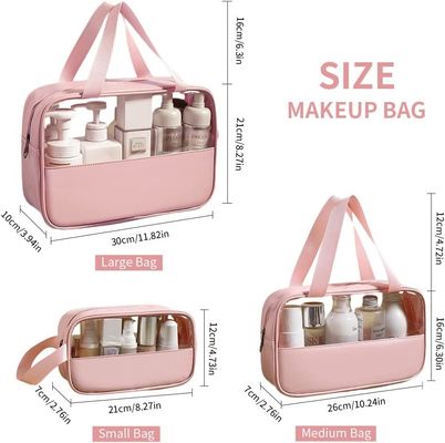 Schokbestendige beschermende &amp;Storgae ontruimen Reistoiletry de Zak Transparante Hangende Organisator van de Zakmake-up voor Vrouwen