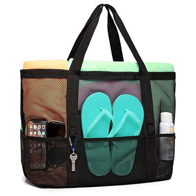 Van het de Hittebehoud van vrouwenmesh transparent bag double layer Zakken van het de Picknickstrand de Grote