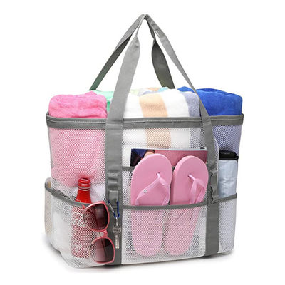 Van het de Hittebehoud van vrouwenmesh transparent bag double layer Zakken van het de Picknickstrand de Grote