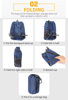 23L vouwbare Alpinismezak Ultralight Openlucht het Cirkelen Rugzakreis Wandeling