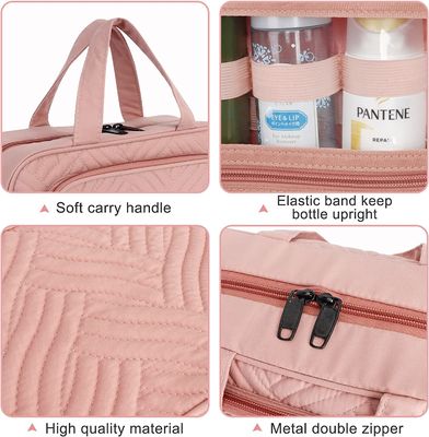 De draagbare van de het Gevalzak van de Reis Zwarte Make-up Kosmetische Toiletry van de de Zakmake-up Kosmetische Organisator van de Zakreis
