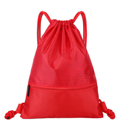 Van de het Koordzak van de douane Opnieuw te gebruiken Tropische Trekkracht de Polyesterschooltas van Drawstring voor Openlucht