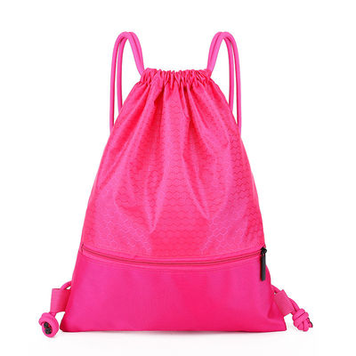 Van de het Koordzak van de douane Opnieuw te gebruiken Tropische Trekkracht de Polyesterschooltas van Drawstring voor Openlucht