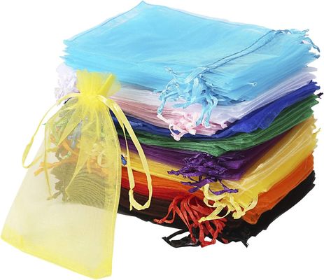 De gemengde de Juwelenzakken van Drawstring van de Kleuren4x6 Duim voor Kerstmis van de Huwelijkspartij keuren Gift goed