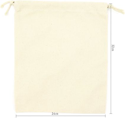 Lichtgewicht duurzame kleine katoenen canvas mousseline tassen met trekkoord