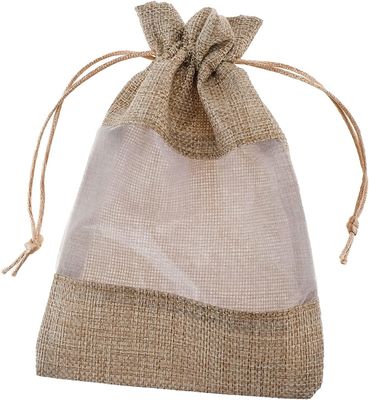 Van de de Zakjute van Organza van de jute de Zuivere Zak Zakken van de de Zakkengift met Drawstring, voor de Gunsten Kosmetische Steekproeven Mesh Pouch van de Huwelijkspartij