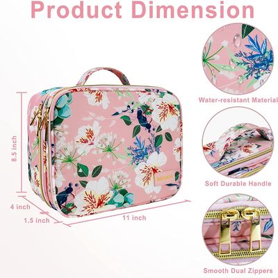 Buitengewoon brede Duurzame en Lichtgewicht van de de Laagmake-up van de Make-upzak Dubbele van de Organisatorwater resistant makeup de Borstelzak