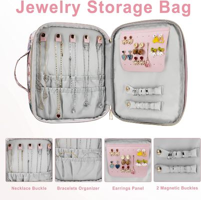 Buitengewoon brede Duurzame en Lichtgewicht van de de Laagmake-up van de Make-upzak Dubbele van de Organisatorwater resistant makeup de Borstelzak