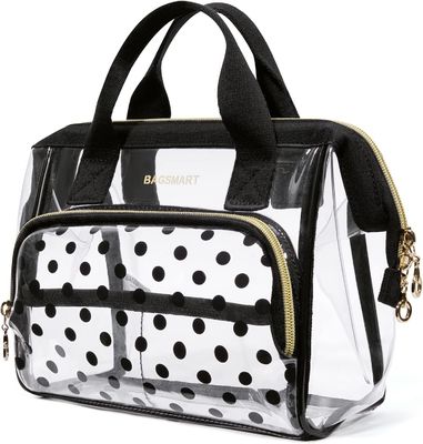 De zakorganisator Case van de Lightweit borstelt de Transparante make-up voor Toiletries van Vrouwen Leuke CosmeticsPouch Toebehoren Polk