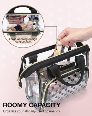 De zakorganisator Case van de Lightweit borstelt de Transparante make-up voor Toiletries van Vrouwen Leuke CosmeticsPouch Toebehoren Polk