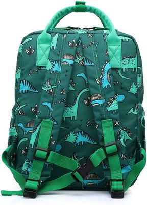 Van de de Jonge geitjeskleuterschool van Unicorn School Book Bag Boys van de rugzakdinosaurus de Zak van de het Kinderdagverblijfreis met Borstriem (Groen Di