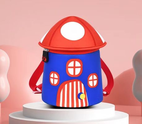paddestoel   van de het onderwijszak SBR van het vorm 3D Neopreen van de de kinderenrugzak van de de kleuterschoolzak zachte lichte het meisjesrugzak