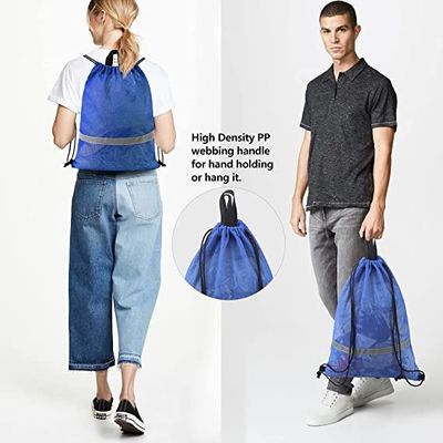 Strand BeeGreen Mesh Drawstring Bag Backpack Lightweight Op zwaar werk berekend voor Sport