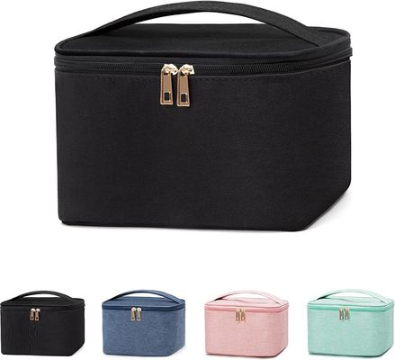 De Draagbare Kleine Kosmetische Organisator Storage Case van de schokbestendige Make-upzak met Handvat voor Juwelen, Lippenstift, Kosmetische Doos