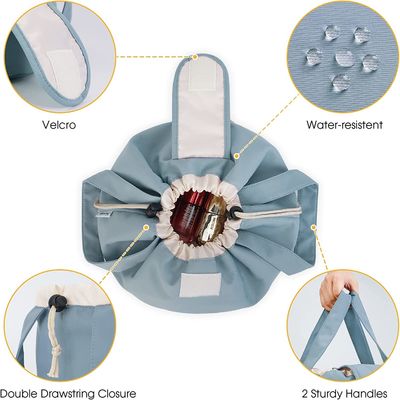 Schokbestendig   Waterbestendige Duurzame Zachte Drawstring-de Zaktoiletry van de Make-upzak Grote Kosmetische Organisator voor Vrouwen