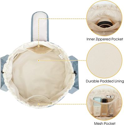 Schokbestendig   Waterbestendige Duurzame Zachte Drawstring-de Zaktoiletry van de Make-upzak Grote Kosmetische Organisator voor Vrouwen
