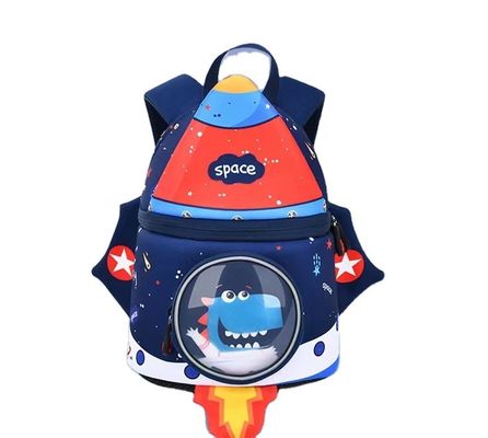 Van de de Kinderenrugzak van Rocket Shape SBR van het het Neopreenonderwijs 3D Zak 31 * 24 * 15 Cm