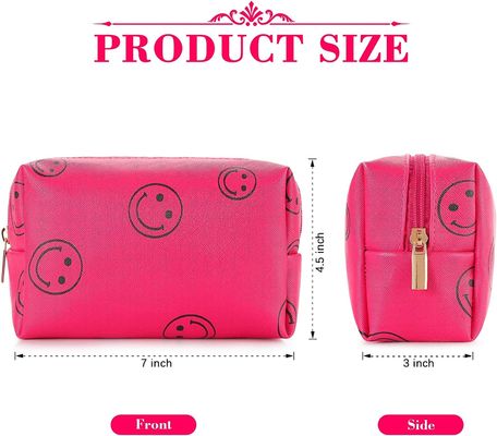 Pu de Zak Waterdichte Kosmetische Organisator Cute Portable  van de Leer Preppy Make-up