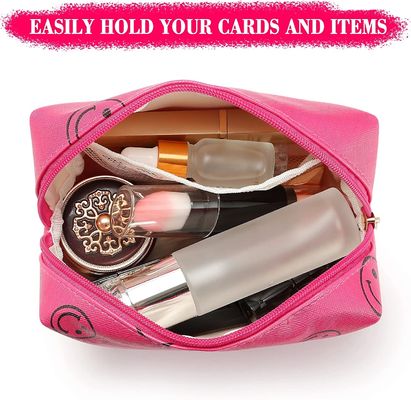 Pu de Zak Waterdichte Kosmetische Organisator Cute Portable  van de Leer Preppy Make-up