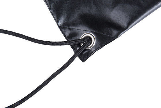 Van de de Zakkenhoofdtelefoon van Drawstring van het douanepu Leer Zak van het de Opslagkoord de Waterdichte