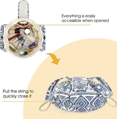 Multifunctionele en waterdichte Drawstring-Toiletry van de Zakvrouwen van de Make-upzak Grote Kosmetische Organisator voor Reis