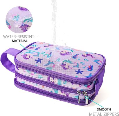 Reistoiletry Zak voor Kleine Jonge van de de Waszak van de Meisjes Kosmetische Make-up Waterdichte Hangende de Peuter Reizende Toiletries