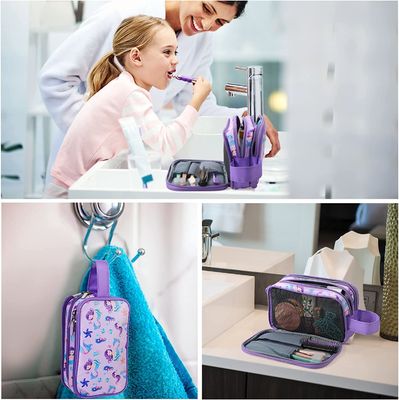 Reistoiletry Zak voor Kleine Jonge van de de Waszak van de Meisjes Kosmetische Make-up Waterdichte Hangende de Peuter Reizende Toiletries
