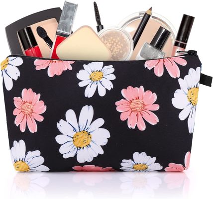 Van de de Zakreis van de vrouwen de Leuke Make-up Organisator Pouches met Waterdichte Gedrukte Ruime Toiletry van de Ritssluitingszonnebloem Zak