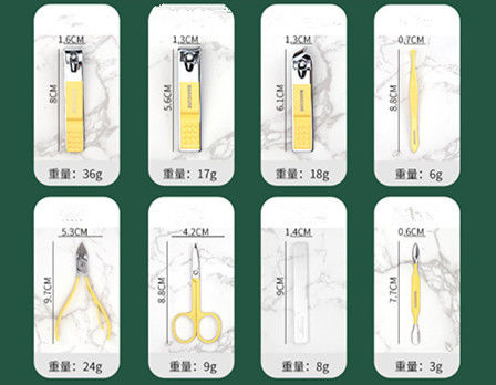 Clippers van de manicure Vastgestelde Spijker van het het Roestvrije staaloor van het Hulpmiddelenhuishouden 4/12/16Pcs van de de Lepelspijker de Snijdersschaar Kit For Manicure Tools