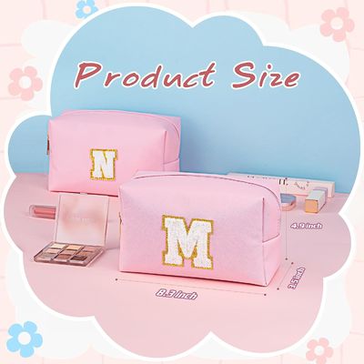 Kosmetische Toiletry van de Zakreis Zak, Gepersonaliseerde Verjaardagsgift voor het Meisje van de Vrouwentiener, Preppy Reismateriaal voor Meisjes