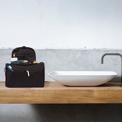Schokbestendige Hangende Reistoiletry Zakorganisator Bathroom Hygiene Dopp Kit With Hook
