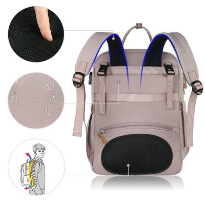 Stijlvolle mama tas met UBS mond waterdicht stof Comfort schouderband binnenste zak baby fles isolatielaag