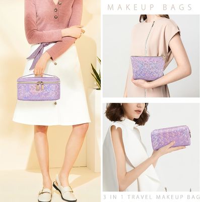 PU lederen zachte make-up tas waterdichte tas draagbare make-up reistas